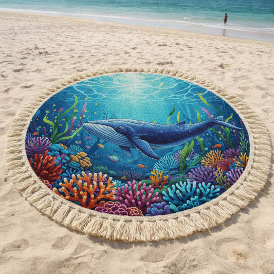 Marine Life Round Beach Towel GFTONT6409