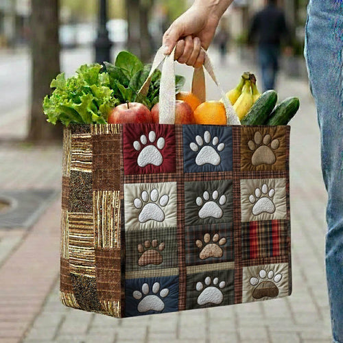 Paw Patchwork Quilted Shopping Bag GFTONT6440