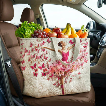 Butterfly Ballerina Quilted Shopping Bag GFTONT6450