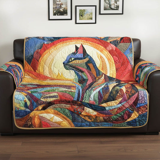Charming Cat Quilted Sofa Cover GFTONT6453