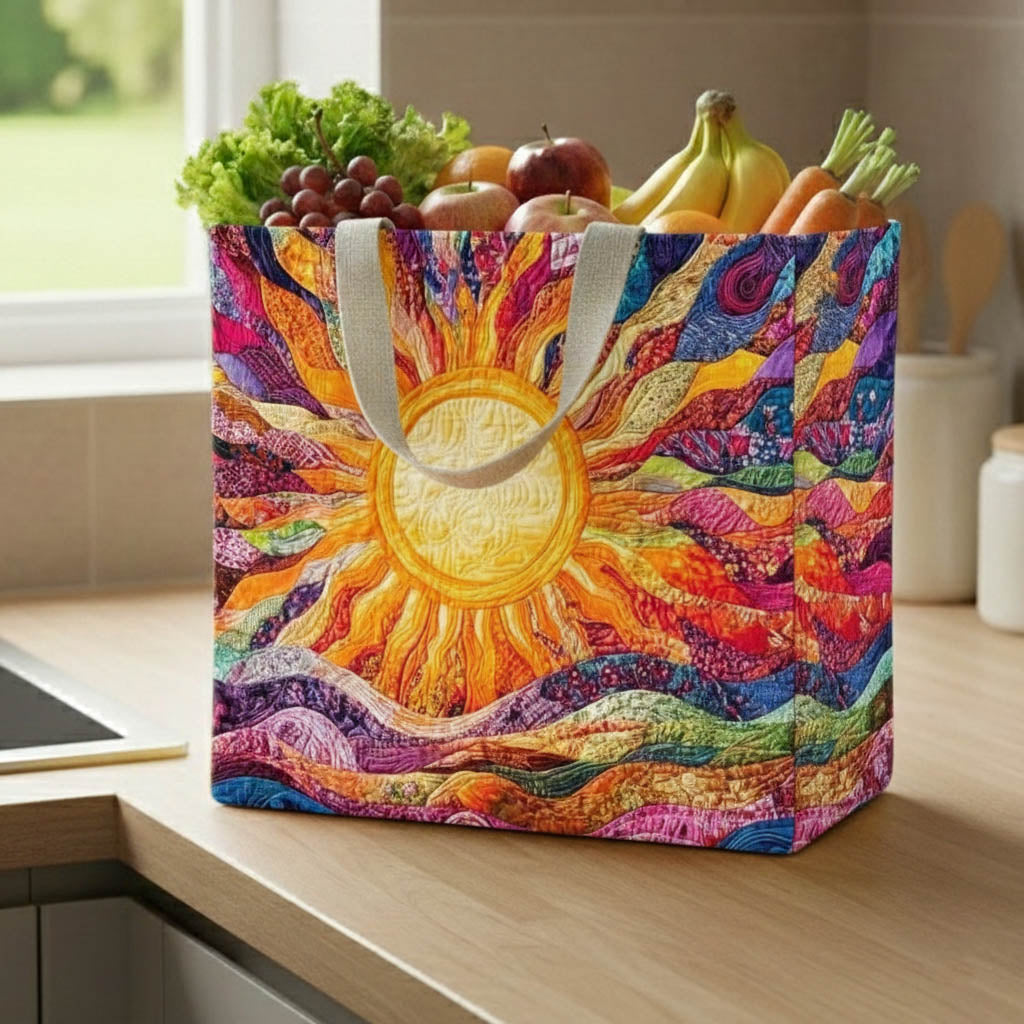Vibrant Sunray Quilted Shopping Bag GFTONT6471