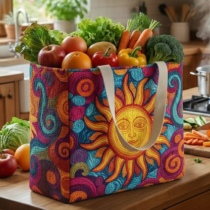 Vivid Sunray Quilted Shopping Bag GFTONT6474