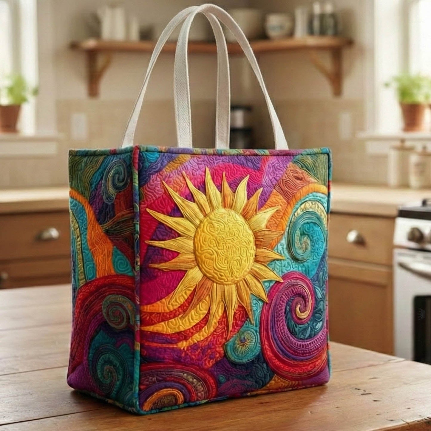 Vivid Sunray Quilted Shopping Bag GFTONT6475