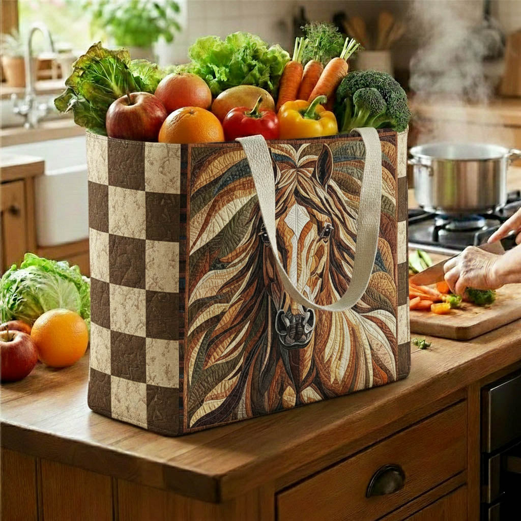 Majestic Horse Quilted Shopping Bag GFTONT6509
