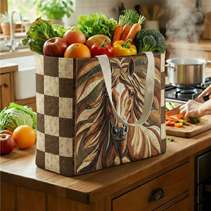 Majestic Horse Quilted Shopping Bag GFTONT6509