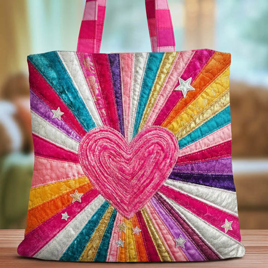 Stunning Heart Quilted Tote Bag GFTONT6532