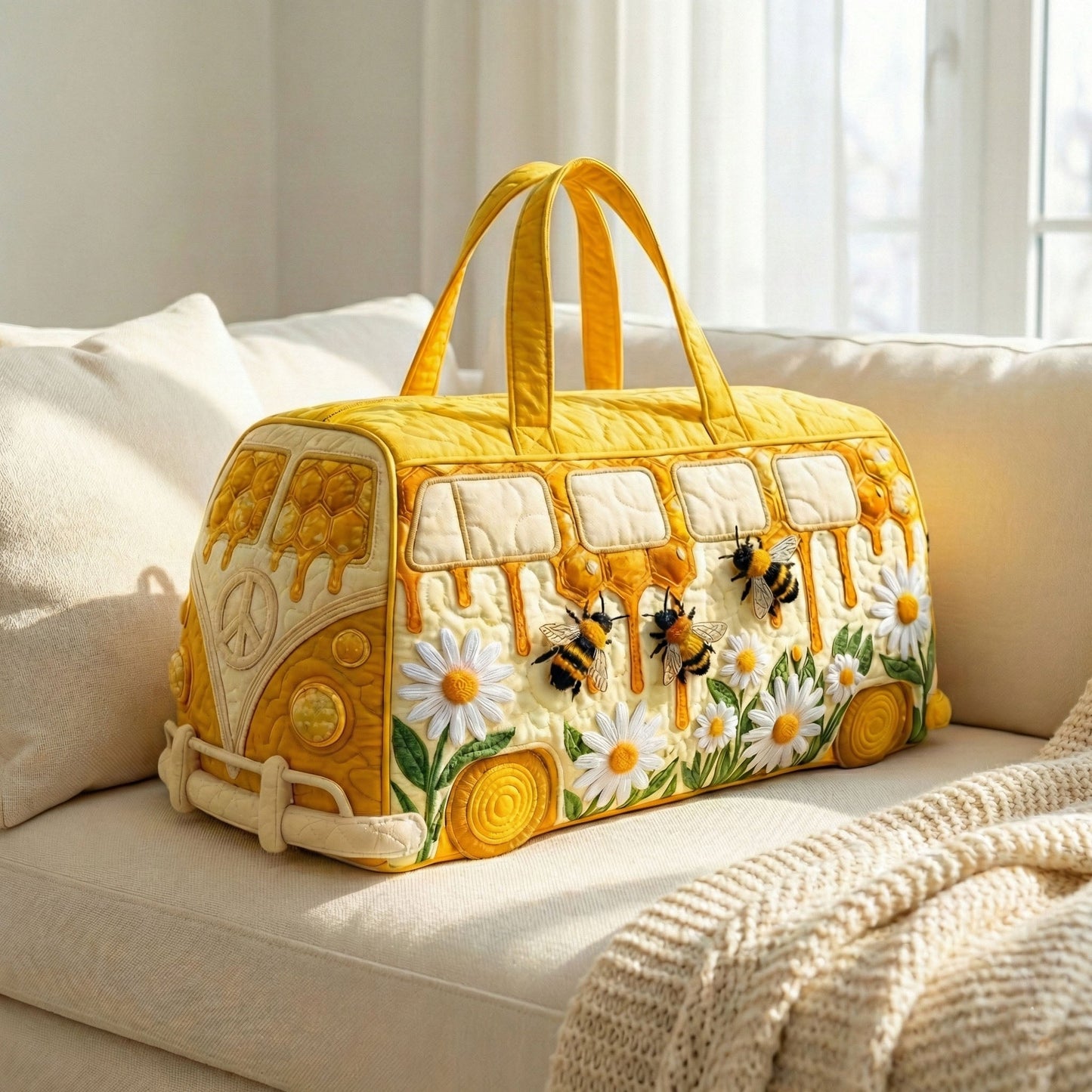 Honeybee Van Quilted Duffle Bag GFTONT6571