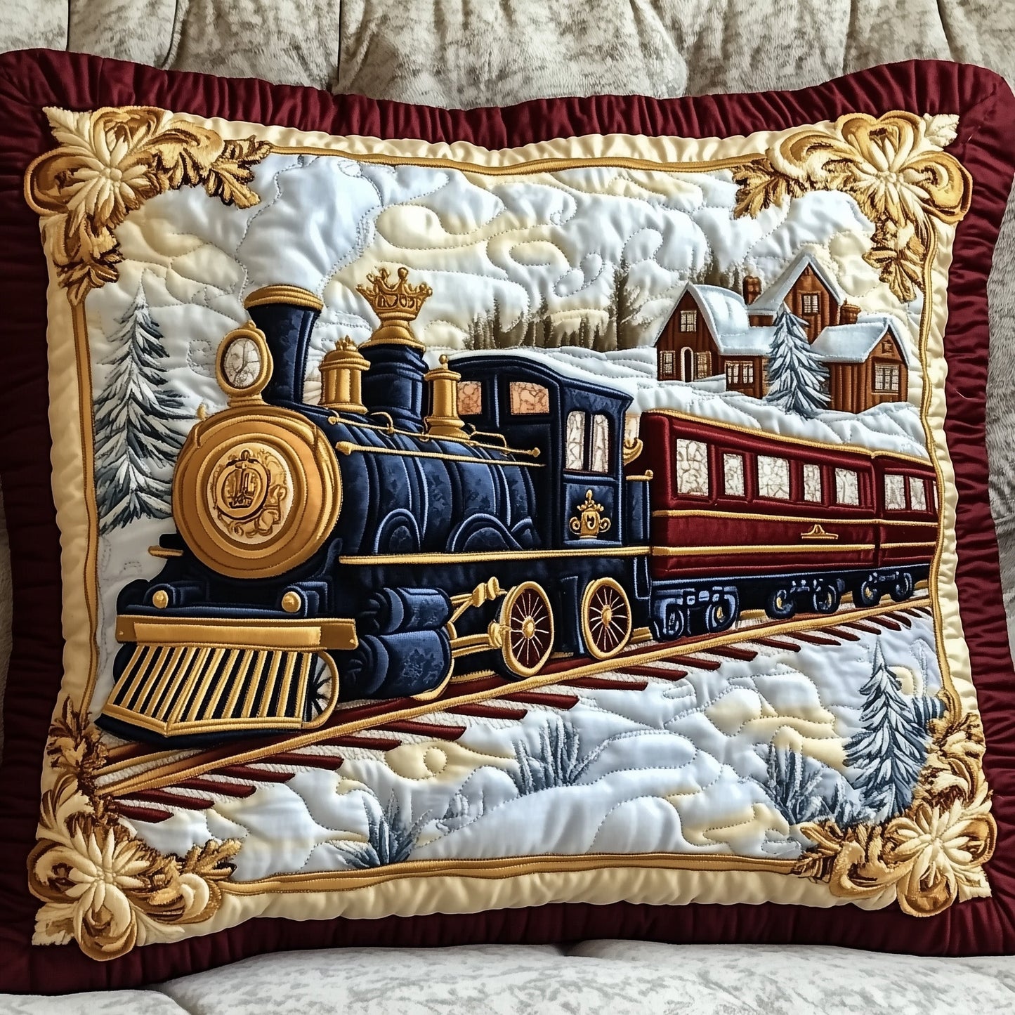 Snowbound Majestic Quilted Pillow Case GFTONT812