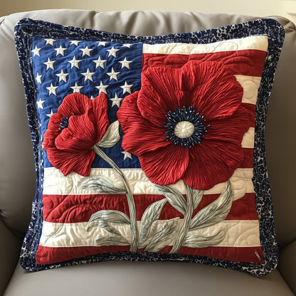 American Poppy Quilted Pillow Case GFTONT847