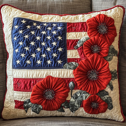 American Poppy Quilted Pillow Case GFTONT848