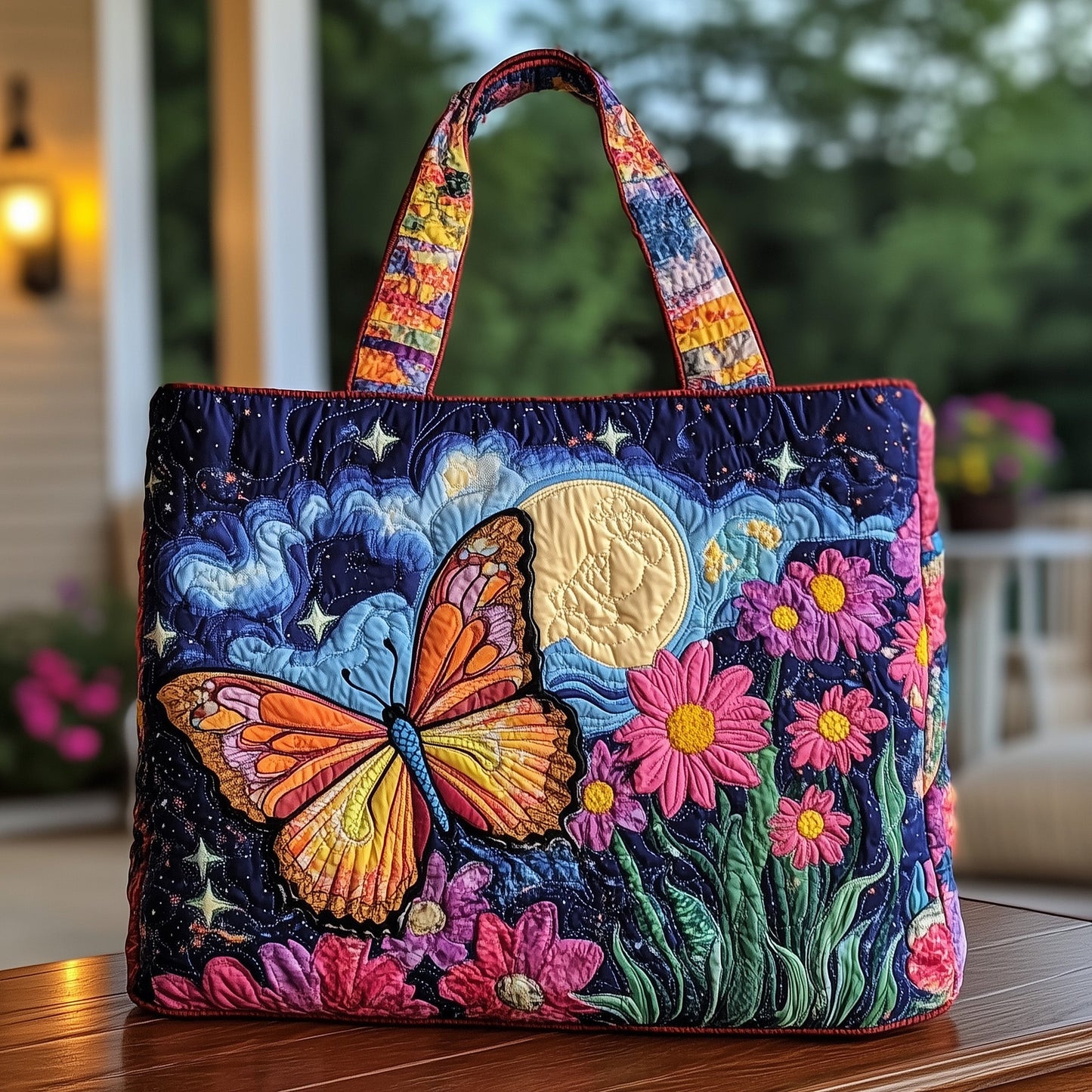 Lunar Wings Quilted Tote Bag GFTONT897