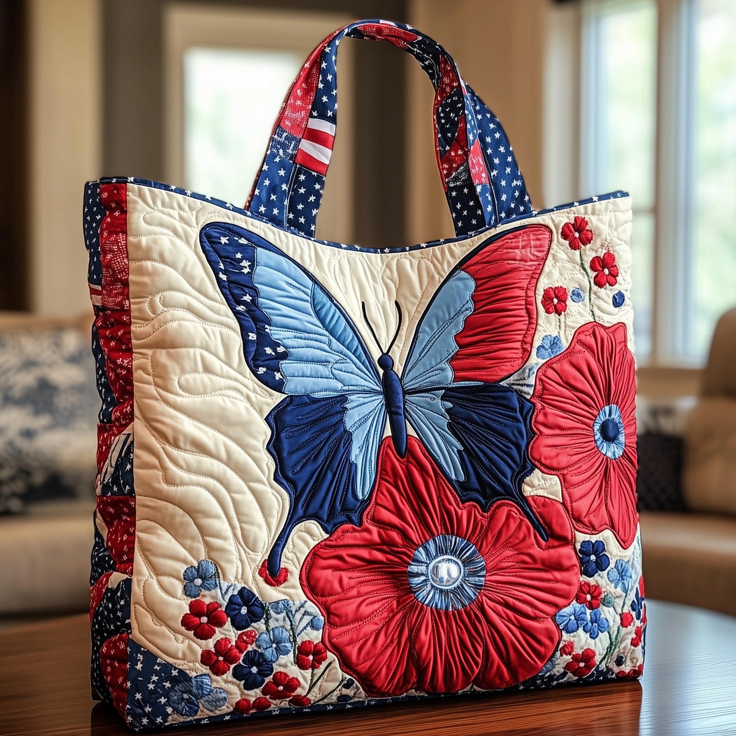 Liberty Wings Quilted Tote Bag GFTONT911