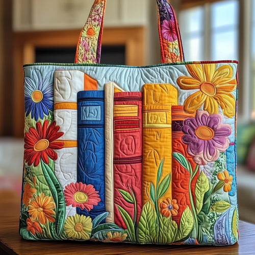 Floral Library Quilted Tote Bag GFTONT915