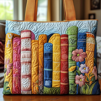 Blooming Book Quilted Tote Bag GFTONT917