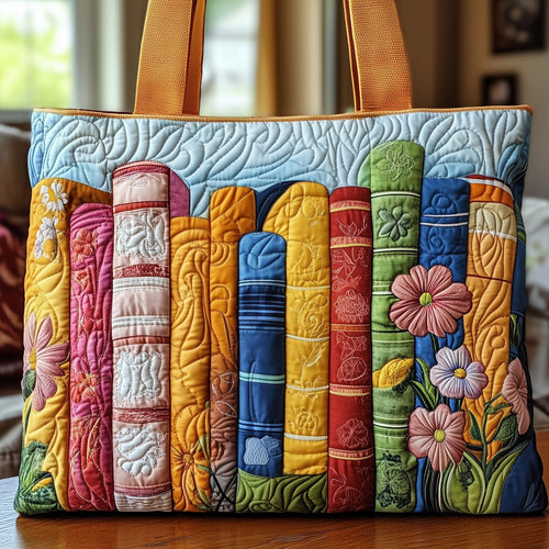 Blooming Book Quilted Tote Bag GFTONT917