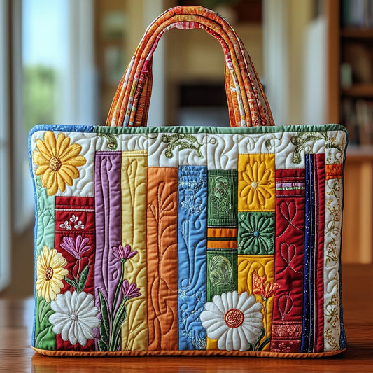 Blooming Book Quilted Tote Bag GFTONT918