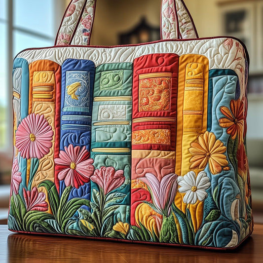 Blooming Book Quilted Tote Bag GFTONT919