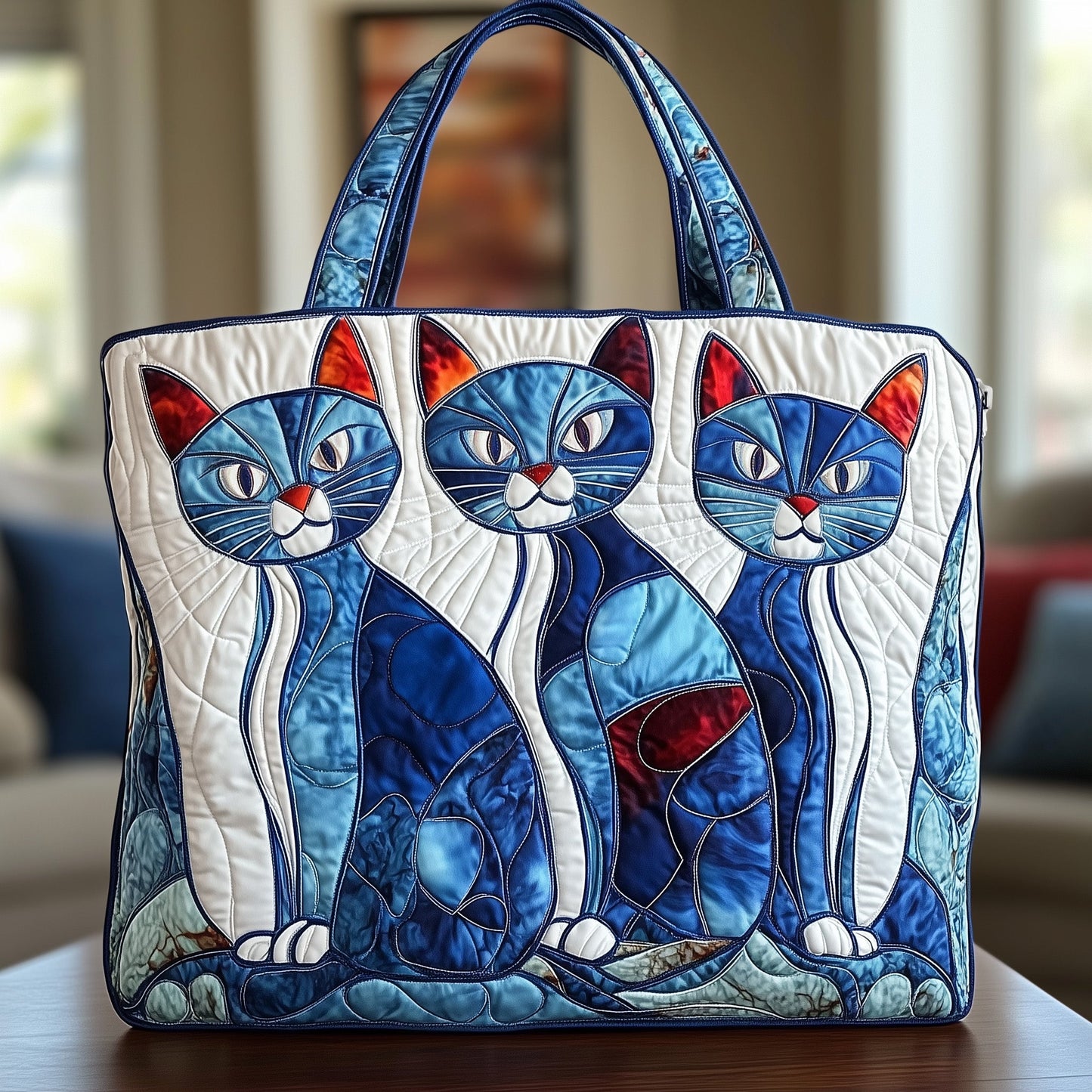Meow Aura Quilted Tote Bag GFTONT950