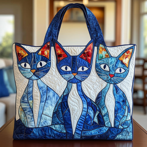 Whimsical Paw Quilted Tote Bag GFTONT954