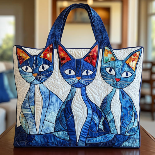 Whimsical Paw Quilted Tote Bag GFTONT954