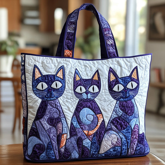 Whimsical Paw Quilted Tote Bag GFTONT957