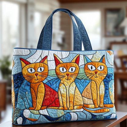 Meow Aura Quilted Tote Bag GFTONT958
