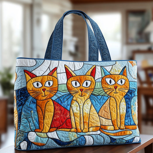 Meow Aura Quilted Tote Bag GFTONT958