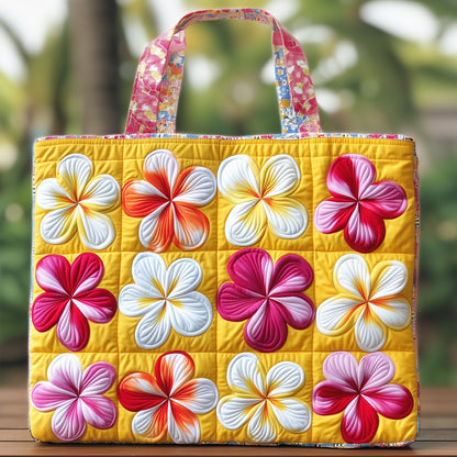 Plumeria Quilted Tote Bag GFTONT968