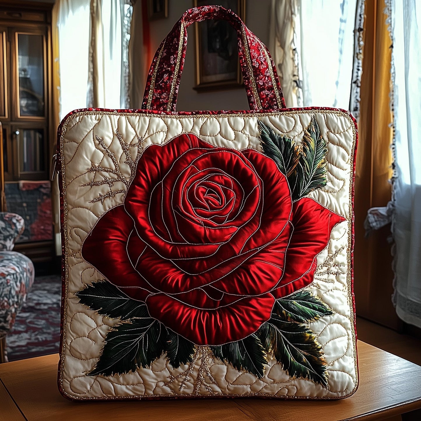 Majestic Petal Quilted Tote Bag GFTONT979