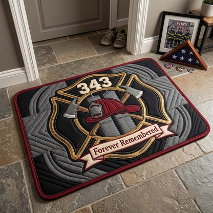 Firefighter Memorial Shield Doormat GFTONTD2150