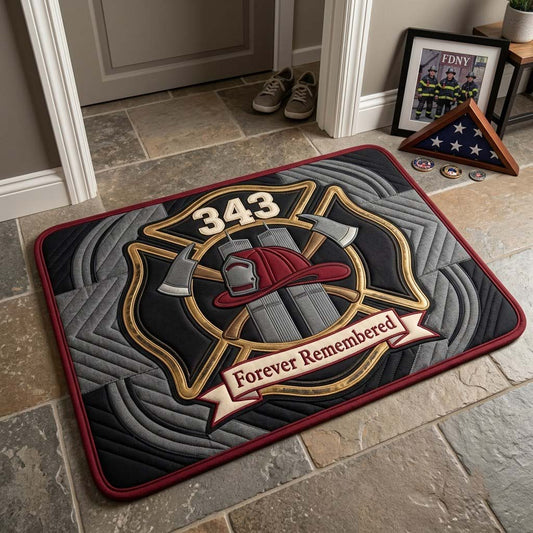 Firefighter Memorial Shield Doormat GFTONTD2150