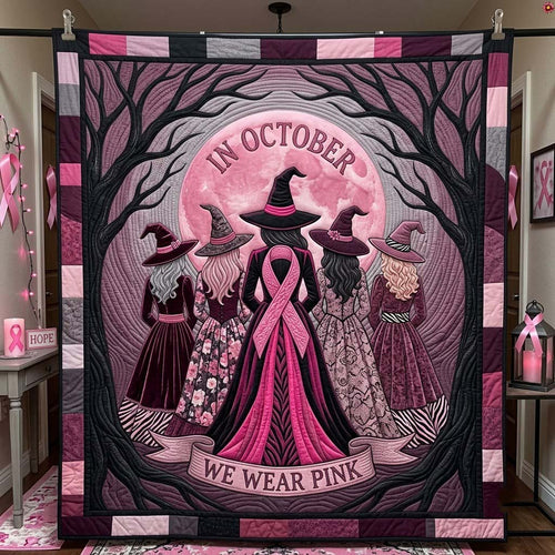 Coven Under The Pink Moon Quilted Blanket GFTONTD2173