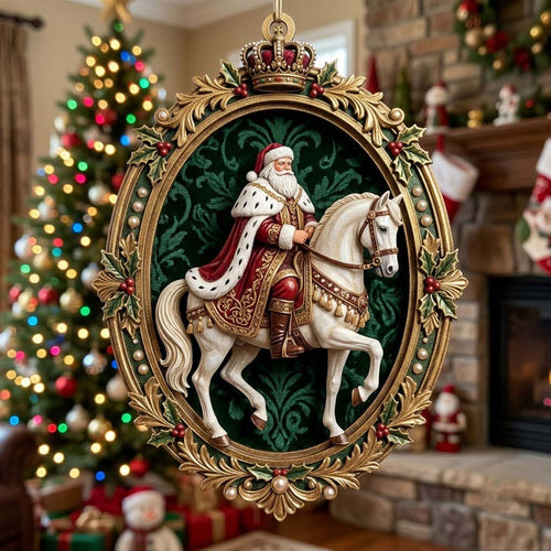 Imperial Christmas Medallion Christmas Mica Ornament GFTONTD2182