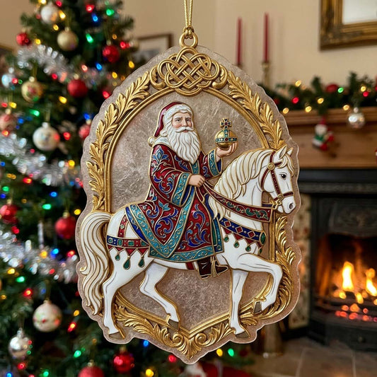 Cloisonné Royal Horseman Christmas Mica Ornament GFTONTD2183