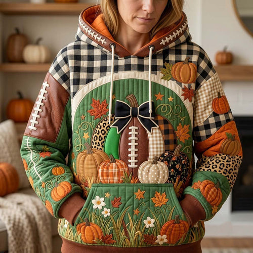 Patchwork Pumpkin Parade Hoodie GFTONTD2427