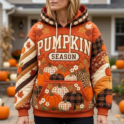 Patchwork Pumpkin Parade Hoodie GFTONTD2430