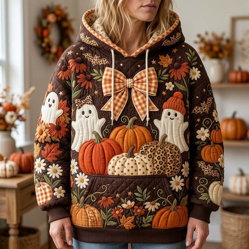 Patchwork Pumpkin Parade Hoodie GFTONTD2431