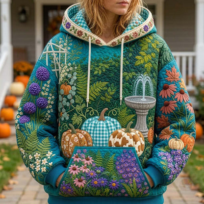 Patchwork Pumpkin Parade Hoodie GFTONTD2432
