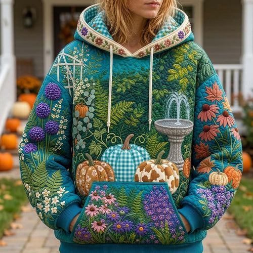Patchwork Pumpkin Parade Hoodie GFTONTD2432