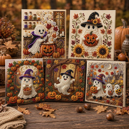 🔥 EARLY HALLOWEEN SALE 49% OFF - Ghost Halloween Cardinal DIY Diamond Pearl Art Kit GFTONTD2557