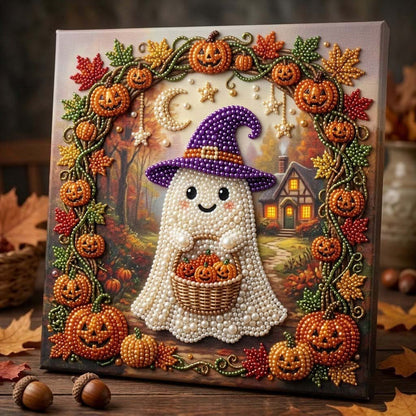 🔥 EARLY HALLOWEEN SALE 49% OFF - Ghost Halloween Cardinal DIY Diamond Pearl Art Kit GFTONTD2557