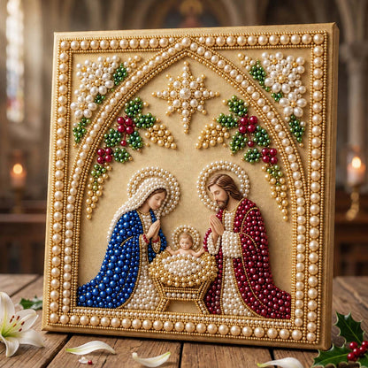 🔥 EARLY CHRISTMAS SALE 49% OFF - Birthday Jesus DIY Diamond Pearl Art Kit GFTONTD2563