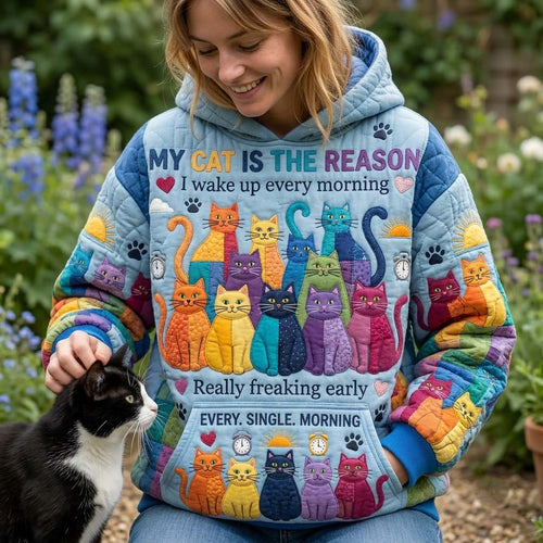 Whiskers And Cat Hoodie GFTONTD2638
