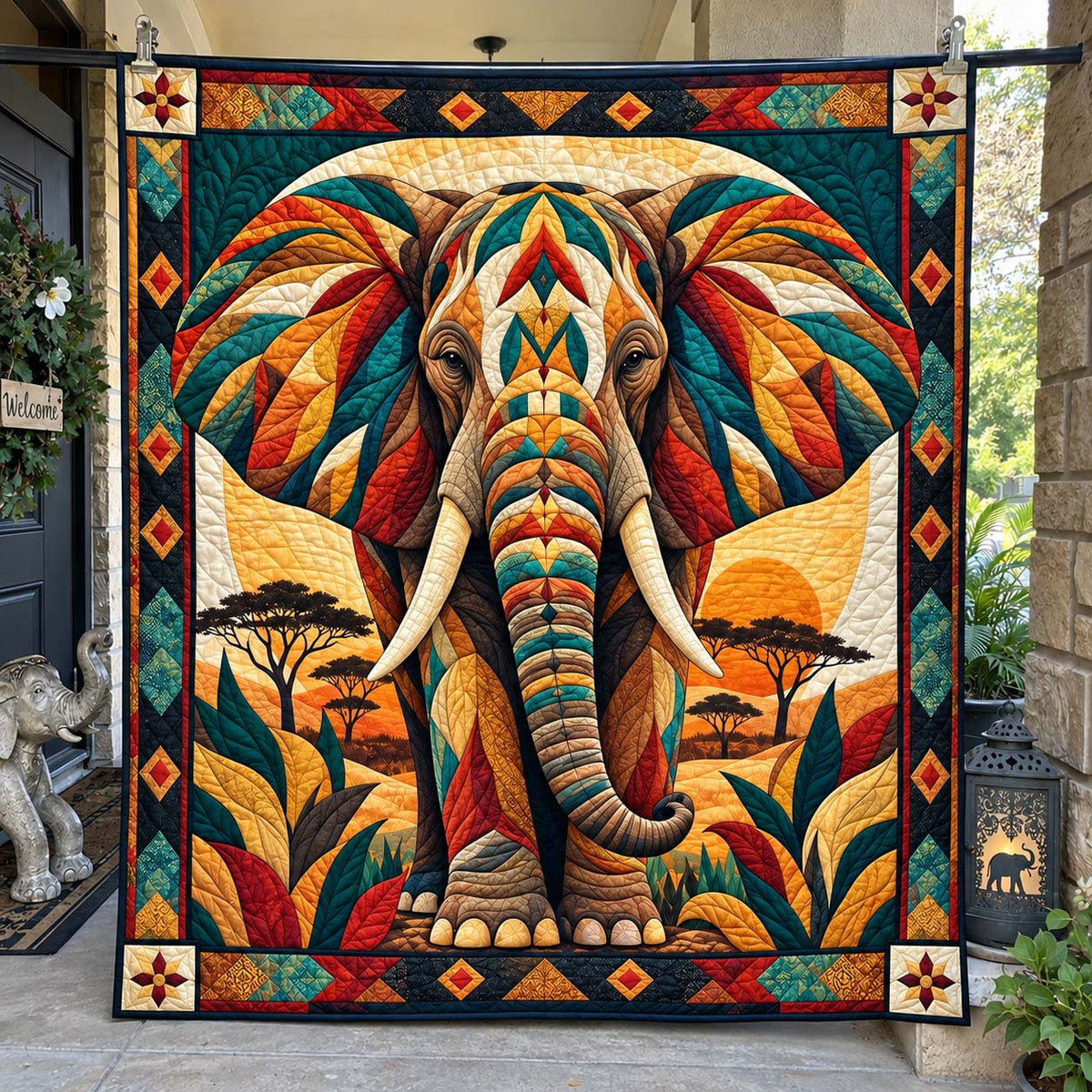 Savanna Majesty Quilted Blanket GFTONTD2737