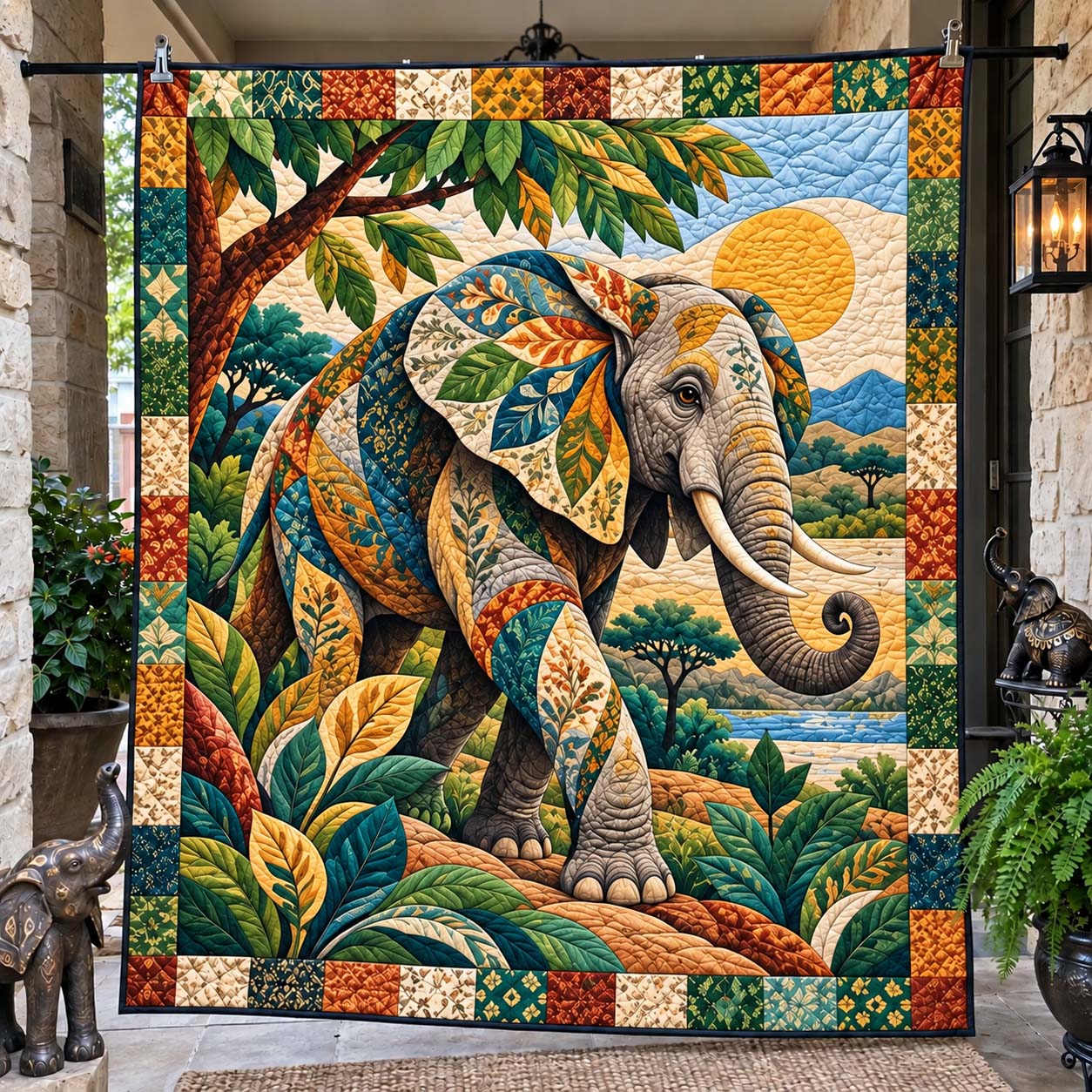 Savanna Majesty Quilted Blanket GFTONTD2739