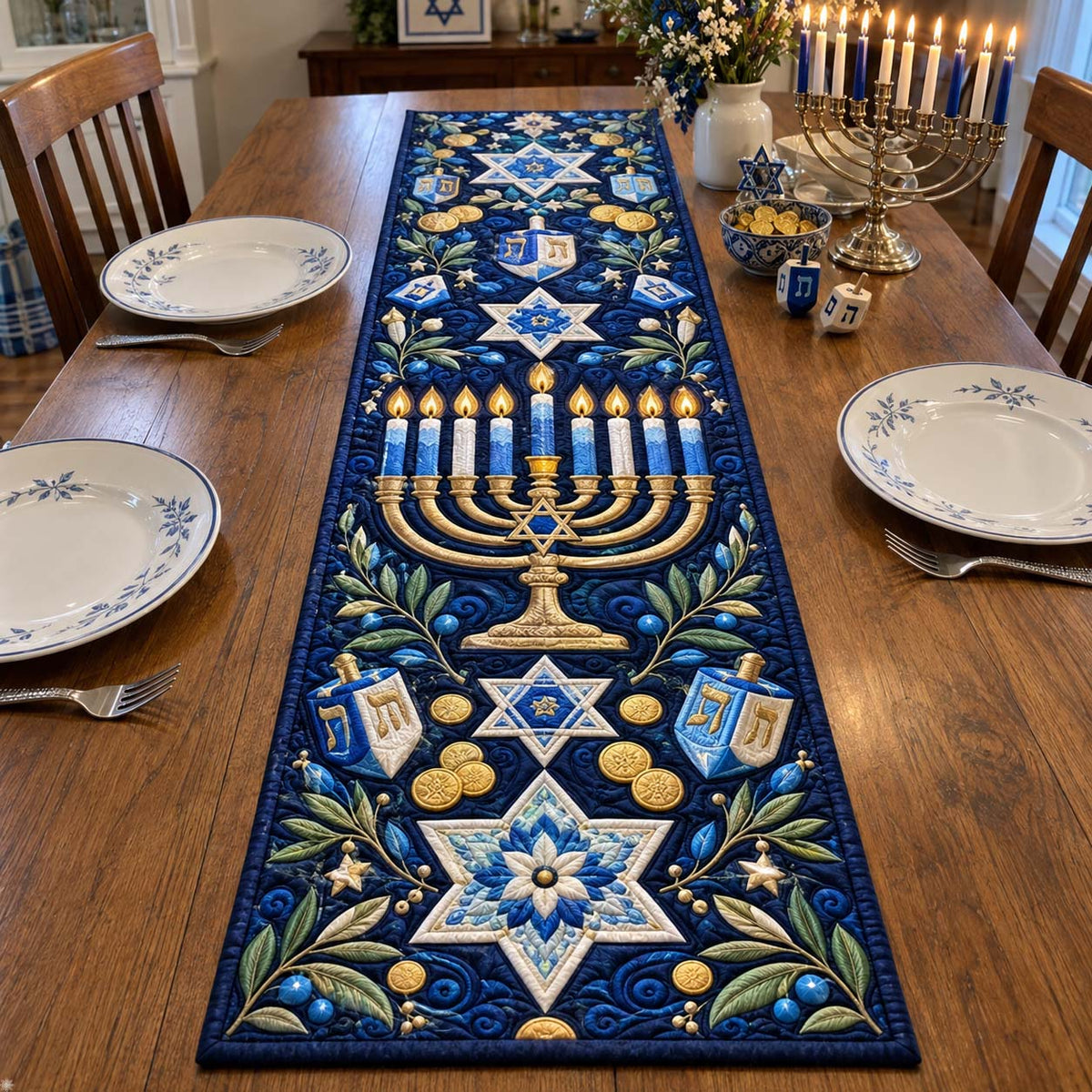 Festival of Lights Quilted Table Runner GFTONTD2744