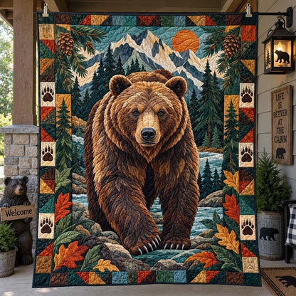 Wild Mountain Bears Quilted Blanket GFTONTD2777