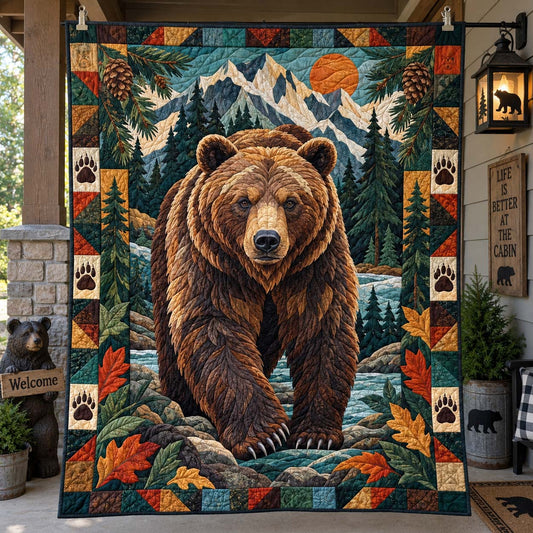 Wild Mountain Bears Quilted Blanket GFTONTD2777