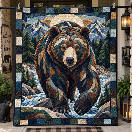 Wild Mountain Bears Quilted Blanket GFTONTD2778
