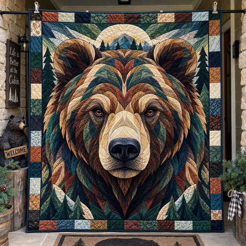Wild Mountain Bears Quilted Blanket GFTONTD2780